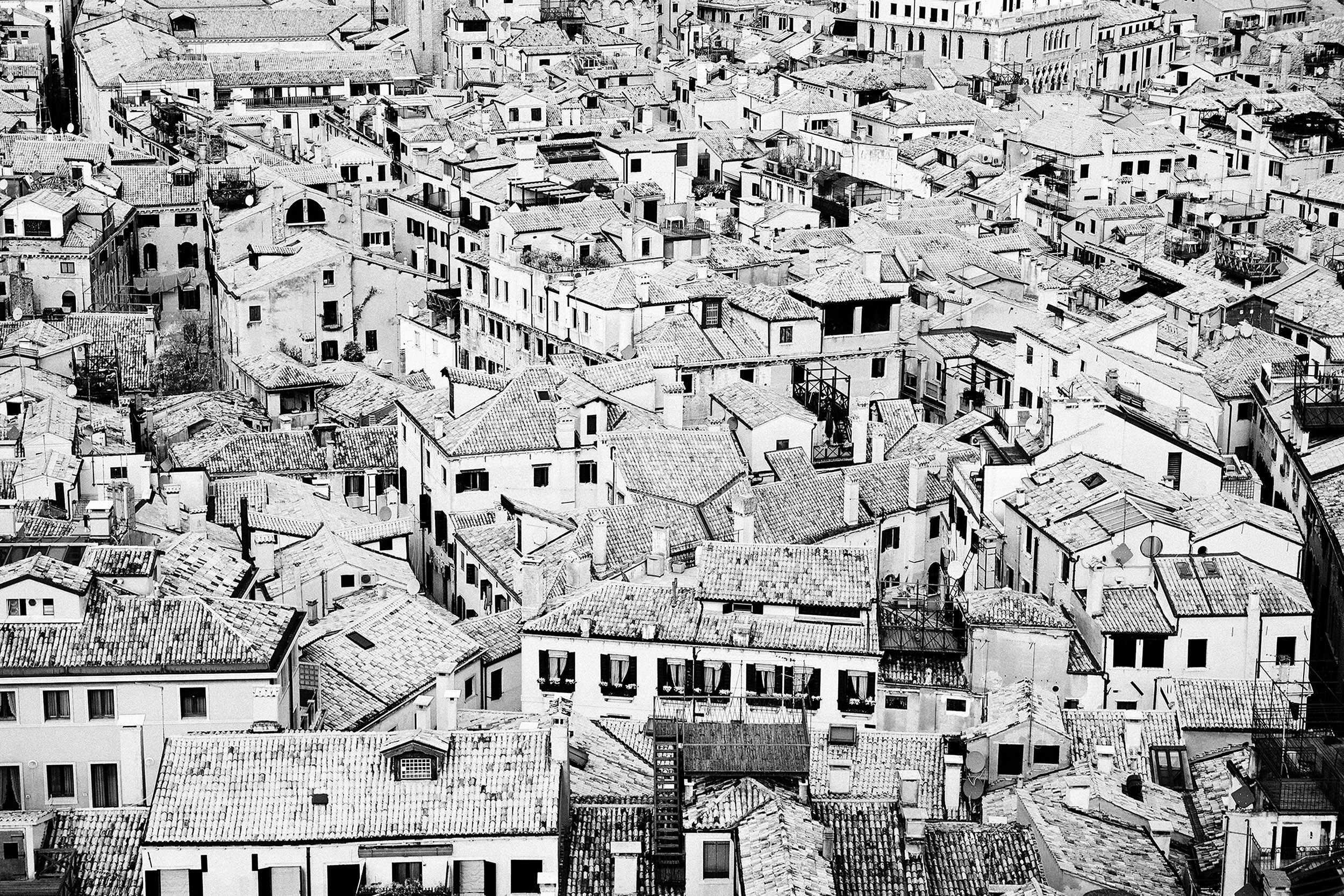 Rooftops in Monochrome